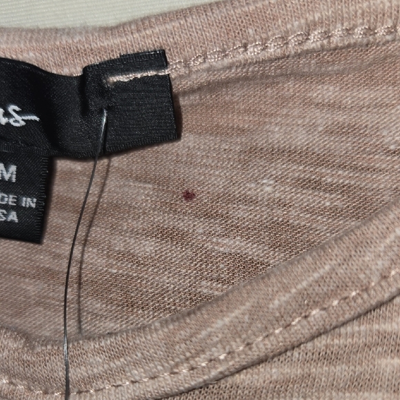 Lulu's Tan Peplum Tank Top Medium - Picture 3 of 8